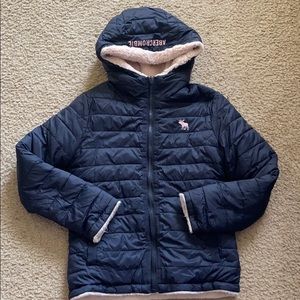A&F Reversible Cozy Puffer